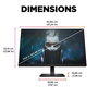 HP Omen - Écran PC Gaming 23.8 pouces / 60.5 cm - Résolution Full HD (1920 x 1080) - Dalle IPS - 165 Hz - 1 ms - AMD FreeSync Premium - Pied réglable