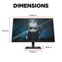 HP Omen - Écran PC Gaming 23.8 pouces / 60.5 cm - Résolution Full HD (1920 x 1080) - Dalle IPS - 165 Hz - 1 ms - AMD FreeSync Premium - Pied réglable