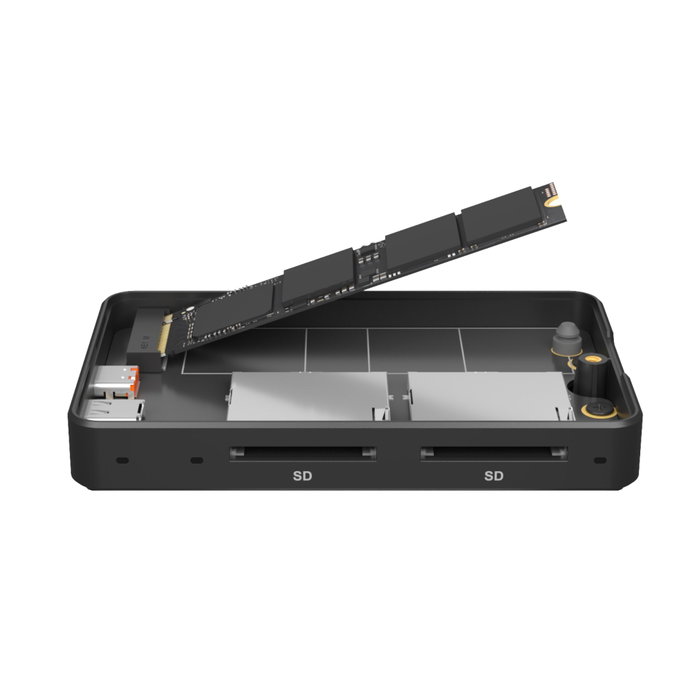 Icy IB-CR602M-C31 Boîtier SSD M.2 avec lecteur de cartes SD