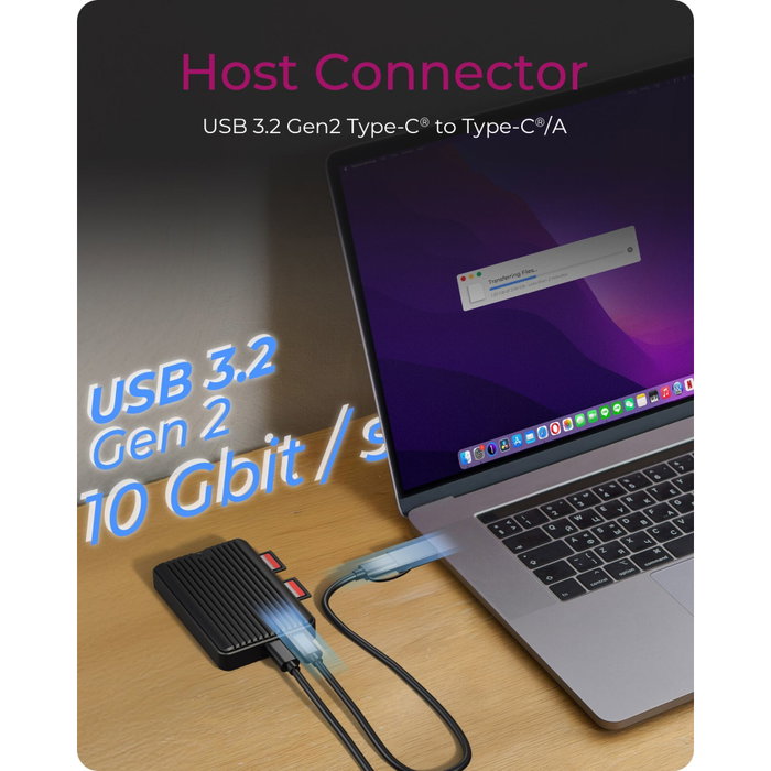 Icy IB-CR602M-C31 Boîtier SSD M.2 avec lecteur de cartes SD