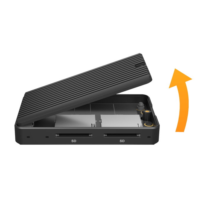 Icy IB-CR602M-C31 Boîtier SSD M.2 avec lecteur de cartes SD