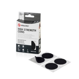 Velcro® Monedas adhesivas de cierre ultrafuerte noires ø45 mm, 6 paires