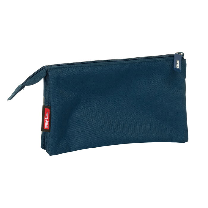 Trousse Fourre-Tout Triple Kelme Epic Blue marine 22 x 12 x 3 cm