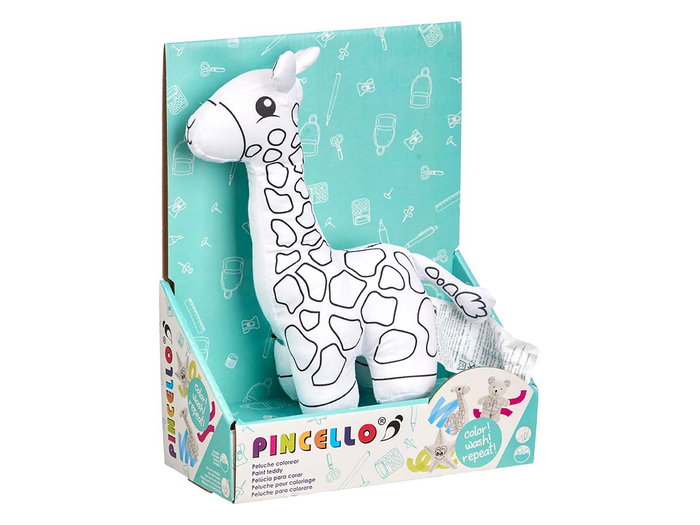 Pincello Peluche à colorier Jirafa 17 x 22 x 9 cm (Set de 8) Pincello Peluche à colorier Jirafa 17 x 22 x 9 cm (Set de 8)