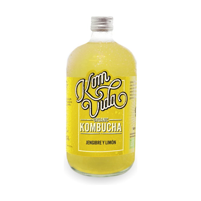 Komvida Kombucha Gingembre et Citron Bio 750ml Komvida Kombucha Gingembre et Citron Bio 750ml