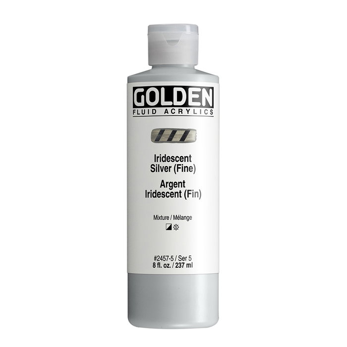 Golden Couleurs Acryliques Argent Irisé (Fin) 237 ml Golden Couleurs Acryliques Argent Irisé (Fin) 237 ml