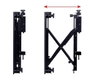 B-Tech SYSTEM X - Bras d'interface plat escamotable VESA 400 avec micro-ajustement pour BT8390, pour écrans de vidéomur (paire)