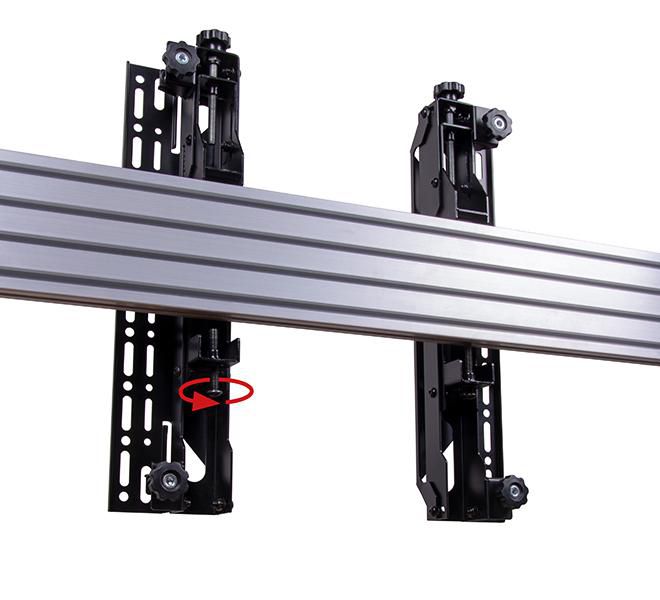 B-Tech SYSTEM X - Bras d'interface plat escamotable VESA 400 avec micro-ajustement pour BT8390, pour écrans de vidéomur (paire) B-Tech SYSTEM X - Bras d'interface plat escamotable VESA 400 avec micro-ajustement pour BT8390, pour écrans de vidéomur (paire)