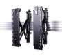 B-Tech SYSTEM X - Bras d'interface plat escamotable VESA 400 avec micro-ajustement pour BT8390, pour écrans de vidéomur (paire)