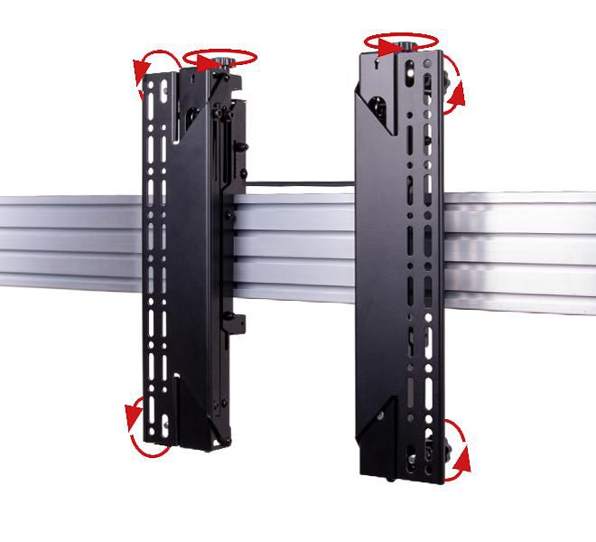 B-Tech SYSTEM X - Bras d'interface plat escamotable VESA 400 avec micro-ajustement pour BT8390, pour écrans de vidéomur (paire) B-Tech SYSTEM X - Bras d'interface plat escamotable VESA 400 avec micro-ajustement pour BT8390, pour écrans de vidéomur (paire)