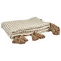 Home Deco Factory Plaid Nid d'abeille Beige 125x150