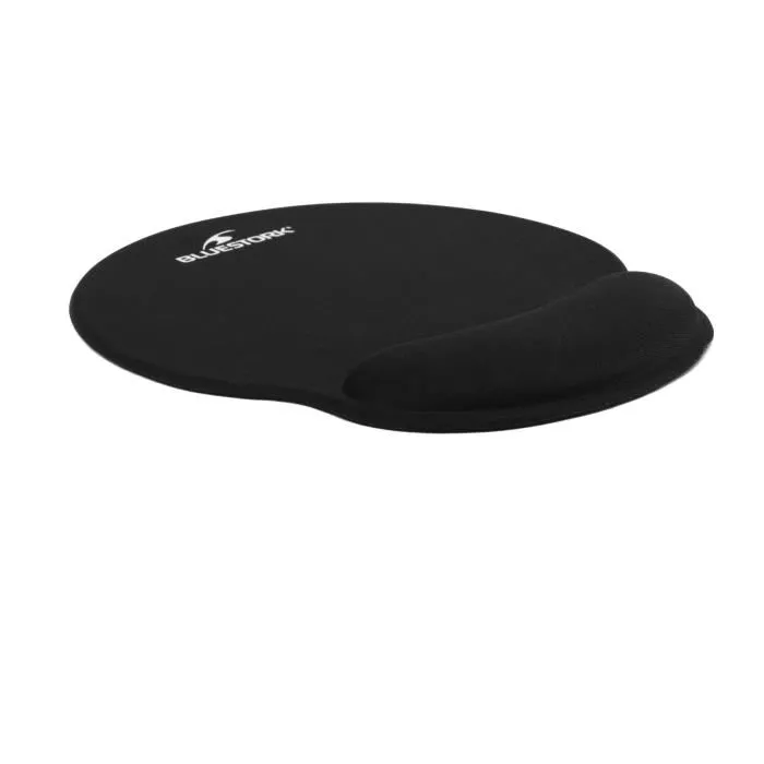 Bluestork BS-PAD-ERGO Tapis de souris ergonomique avec repose-poignet, épaisseur 3 mm, antidérapant, lavable
