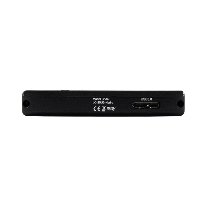 LC-Power LC-25U3-Hydra Boîtier pour disque dur 2,5 pouces SATA, USB-C 3.1 Gen 2, Noir LC-Power LC-25U3-Hydra Boîtier pour disque dur 2,5 pouces SATA, USB-C 3.1 Gen 2, Noir