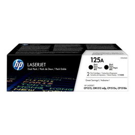 HP Cartouche de toner 125A Noir - Pack de 2 (CB540AD)