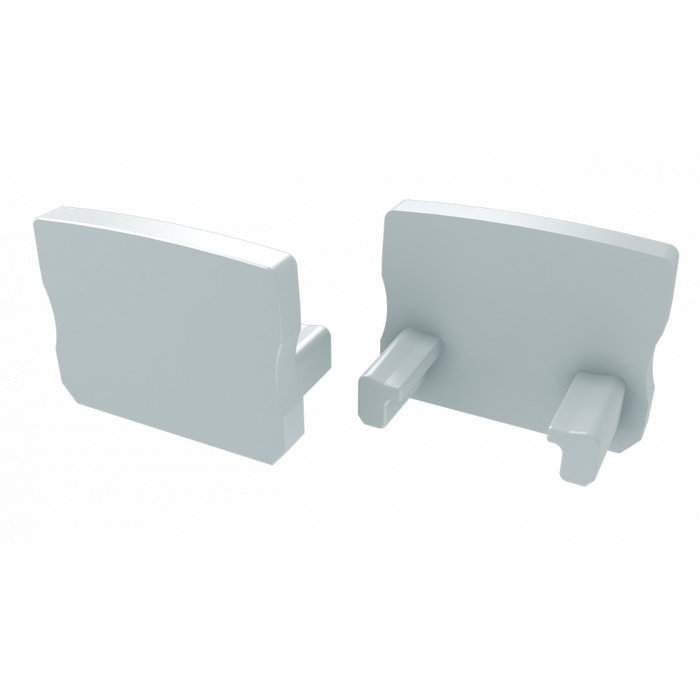 Tapón final pour profilé type A haut - Plastique blanc Tapón final pour profilé type A haut - Plastique blanc