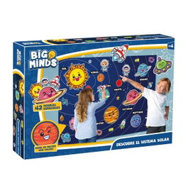 World Brands - Juego descubre el sistema solar - Jeu éducatif pour découvrir le système solaire avec 42 figurines spatiales et panneau avec velcro - À partir de 36 mois