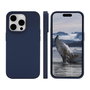 dbramante1928 Coque Monaco en silicone recyclé avec aimant MagSafe pour iPhone 15 Pro Max - Bleu Pacifique