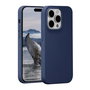 dbramante1928 Coque Monaco en silicone recyclé avec aimant MagSafe pour iPhone 15 Pro Max - Bleu Pacifique