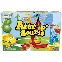 Hasbro Gaming Attrap'souris - Jeu de société de réaction pour enfants et familles dès 6 ans - Jeu de plateau classique avec plateau et pièges