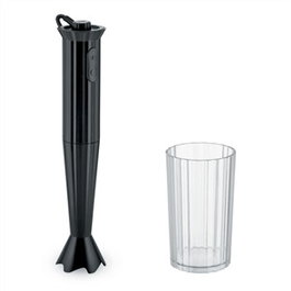 Alessi MDL10 B Batteur à main Plissé noir - Design Michele De Lucchi