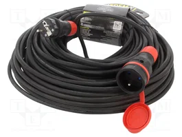 KEL Rallonge réseau H05RR-F 3G1,5mm2 40m Noir