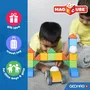 GEOMAG Magicube 060 - Jeu de construction magnétique - 6 cubes empilables en plastique recyclé pour enfants 1 à 5 ans