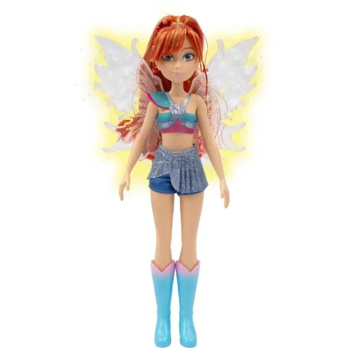 Winx Poupée Bloom 26 cm avec ailes lumineuses interactives WNX781 - Figurine articulée collection Winx Club Winx Poupée Bloom 26 cm avec ailes lumineuses interactives WNX781 - Figurine articulée collection Winx Club
