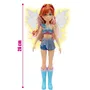 Winx Poupée Bloom 26 cm avec ailes lumineuses interactives WNX781 - Figurine articulée collection Winx Club
