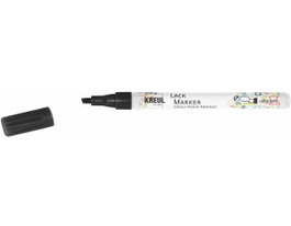 Kreul Marqueur de peinture brillante Gloss noir, pointe calligraphie 1-3 mm