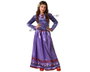 Disfraz de princesa de cuento morado vestido niña