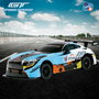 TACHAN Voiture Radiocommandée GT-Speed Racing Bleu Échelle 1:24 R/C Fréquence 27 MHz