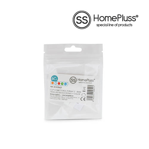 HomePluSS Sac de 2 connecteurs en forme de L pour ruban LED monochrome