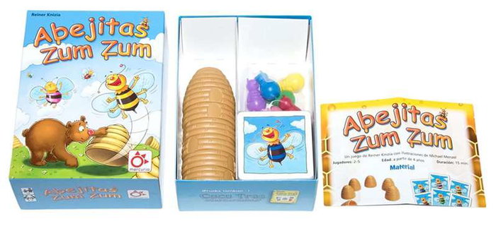 Mercurio - Juego Abejitas Zum Zum - Jeu de société de cartes pour enfants à partir de 4 ans, en espagnol