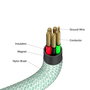 Verbatim Câble Magnétique Sync & Charge USB-C vers USB-C 100W 120cm Vert