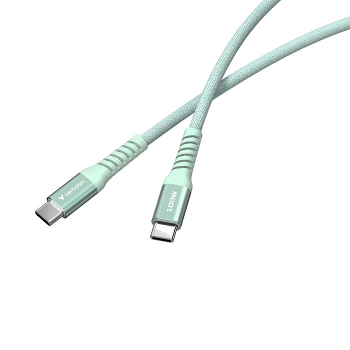 Verbatim Câble Magnétique Sync & Charge USB-C vers USB-C 100W 120cm Vert Verbatim Câble Magnétique Sync & Charge USB-C vers USB-C 100W 120cm Vert