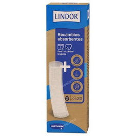 LINDOR - Recambios Absorbentes - Paquet de 20 unités - Rembourrages et recharges pour coussins ou oreillers