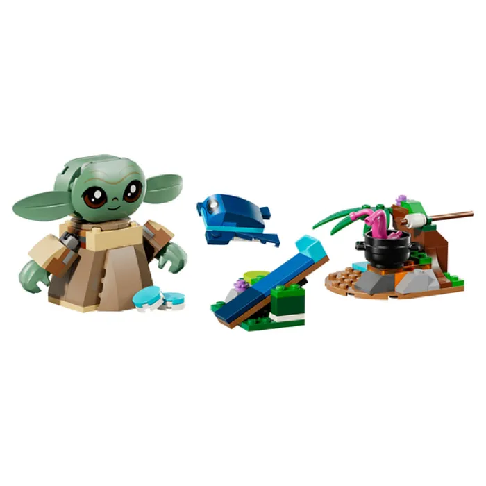 Lego - 75443 - Set de Construction LEGO Star Wars Chez Grogu, Jeu de Brique pour Enfants Fille et Garçon dès 4 ans - Cadeau