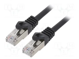 GEMBIRD Patch cord S/FTP Cat 6a RJ45 noir 0,5m