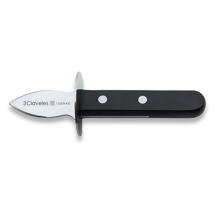 3 Claveles Couteau ouvre-huîtres en acier inoxydable avec manche POM, 5 cm 3 Claveles Couteau ouvre-huîtres en acier inoxydable avec manche POM, 5 cm