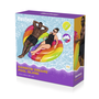 Bestway 43722 Isla Flotante Hinchable Arcoiris 175x163 cm pour Piscine et Plage