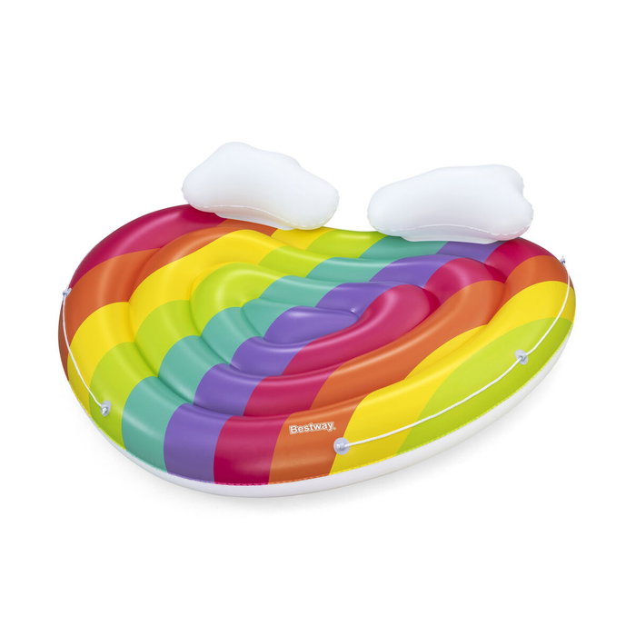 Bestway Île flottante gonflable Arc-en-ciel 175x163 cm Plage et Piscine 43722