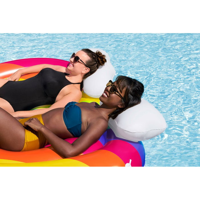 Bestway Île flottante gonflable Arc-en-ciel 175x163 cm Plage et Piscine 43722
