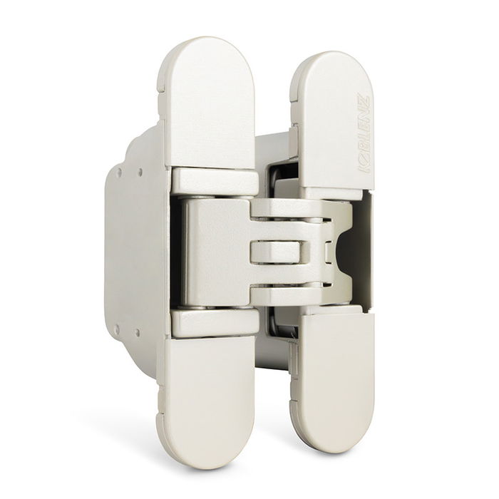 Koblenz - Paire de Charnières Invisibles 95 x 60 mm K-6200 Nickel Satiné, Charge 45 kg (pour 2 pièces), Régulation 3D, Pour Portes d'armoire de 40 mm d'épaisseur minimum Koblenz - Paire de Charnières Invisibles 95 x 60 mm K-6200 Nickel Satiné, Charge 45 kg (pour 2 pièces), Régulation 3D, Pour Portes d'armoire de 40 mm d'épaisseur minimum