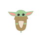 Cerdá Pantoufles de maison adulte 3D avec applications The Mandalorian T42/43 - Vert