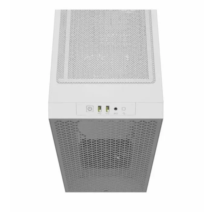 Corsair 3000D AIRFLOW CC-9011252-WW - Boîtier PC ATX Moyen-Tour Blanc avec 3 Ventilateurs AR120 RGB - Refroidissement optimal