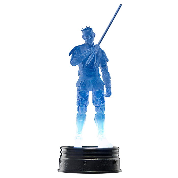 Hasbro Star Wars The Black Series Holocomm Collection Figurine Darth Maul Articulée 15 cm avec Disque Holographique Lumineux - G0276