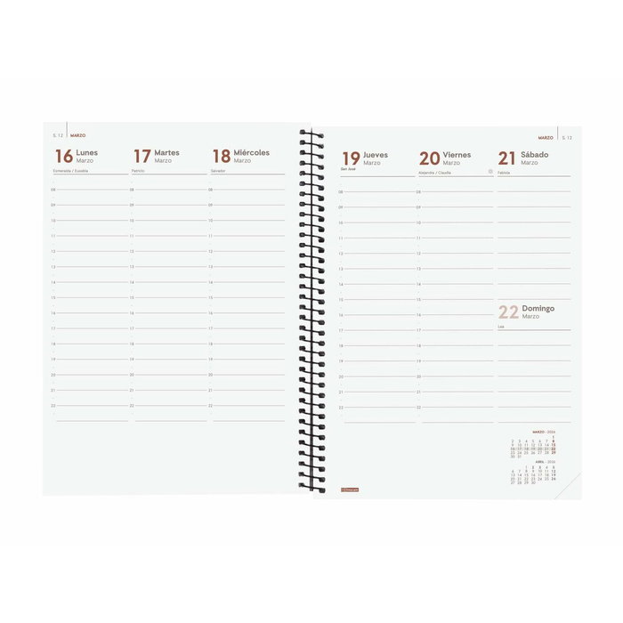 Finocam Agenda A5 2026 Personnalisable Gris Finocam Agenda A5 2026 Personnalisable Gris