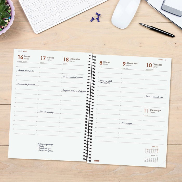 Finocam Agenda A5 2026 Personnalisable Gris Finocam Agenda A5 2026 Personnalisable Gris