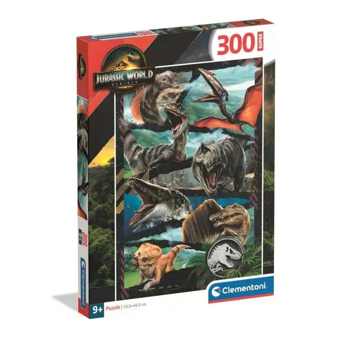 Clementoni Puzzle 300 Pièces Super Jurassic World - Affiche de Film Dinosaures - Jeu Éducatif et Décoratif pour Enfants dès 3 ans (48,5 x 33,5 cm) Clementoni Puzzle 300 Pièces Super Jurassic World - Affiche de Film Dinosaures - Jeu Éducatif et Décoratif pour Enfants dès 3 ans (48,5 x 33,5 cm)