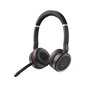 Jabra Evolve 75 - Micro-casque sans fil professionnel avec réduction de bruit active et indicateur Busylight - Compatible Skype for Business, Cisco - Double connexion Bluetooth